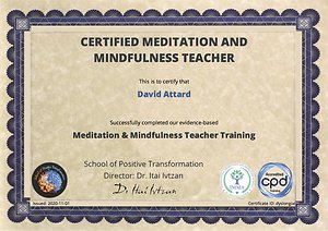 Clinical  & Teaching Accreditations. Meditation&Mindfulness